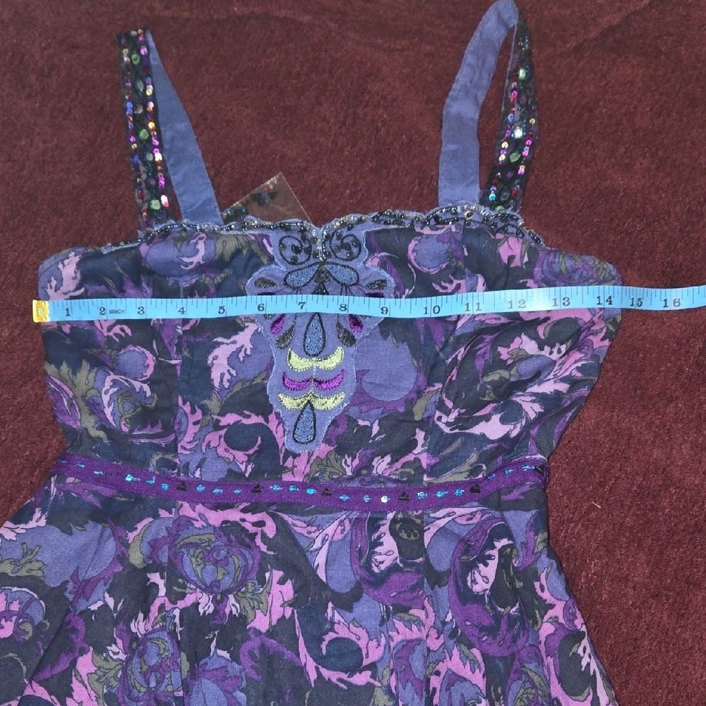 Free People Purple Dress with Sequin Straps - Picture 13 of 14